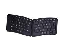 Syrisora Teclado Plegable Ergonómico, Teclado Portátil Dividido de Forma V con ángulo de 166 °, Soporte para iOS, OS X