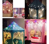 Syrisora Tienda de Campaña para Niños, Tienda de Juegos para Niños, Interior para con Soporte de PVC Reforzado, Gran Espacio para el Hogar, Regalo Interior (Azul)
