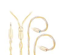 SYRNARN MMCX Cable IEM de 2 pines - Cable de repuesto equilibrado de cobre monocristalino OCC 7N desmontable para AKG N5005, N40, N30 e ie300, IE600, IE900, IE200 conectores auriculares (2PIN 3.5)