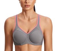 SYROKAN - Sujetador Deportivo de Alto Impacto con Aros y Fina Espuma para Mujer Multicolor #2 ES:105B (EU 90B)