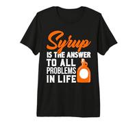 Syrup Lover Syrup Respuesta a Todos los Problemas en la Vida Jarabe de Arce Camiseta Premium
