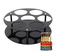 Syrup Rack, Coffee Stand, 7 Bottle Dispenser Shelf Organizer 12.6x12.6x3.54 pulgadas para Countertop Display, Stable Storage Tray Cafe Bar Kitchen Restaurant Dining Room Home Beverage Stations