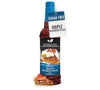 Syruvia Siruvia - Jarabe de nueces de pacana sin azúcar - 720 ml - Aroma de pacana de arce bourbon para café