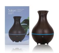 SYS Aromas 160 ml Difusor de Aceites Esenciales y Aromas Satori - Humidificador Ultrasónico Silencioso - Luces LED - Aromaterapia - Diseño Minimalista y Elegante para Decoración del Hogar