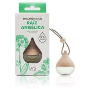 SYS Aromas Ambientador Coche Raíz Angélica Gota - Sin Alcohol - Aroma Herbal y Balsámico - Elimina Malos Olores - Larga Duración - Fabricado en España - 6ml