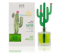 SYS Aromas Ambientador Decorativo Cactus - Fragancia Duradera Raíz Angélica - Aromatizador de Hogar, Oficina y Baño - 90 ml