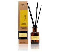 SYS Aromas Ambientador Mikado Cachemir y Vainilla 1991 - Difusor con Varillas de Ratán - Aroma Dulce y Cálido - Larga Duración - Ideal para Hogar, Oficina, Baño - 100 ml con 5 Varillas