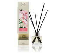 SYS Aromas Ambientador Mikado Flor de Cerezo y Jazmín - Botanical - Difusor con Varillas de Ratán - Sin Alcohol - Larga Duración - Ideal para Hogar, Oficina, Baño - 100 ml con 5 Varillas