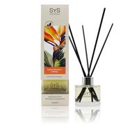 SYS Aromas Ambientador Mikado Frutos Silvestres y Mango Botanical - Difusor con Varillas de Ratán - Sin Alcohol - Larga Duración - Ideal para Hogar, Oficina, Baño - 100 ml con 5 Varillas