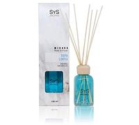 SYS Aromas Ambientador Mikado Ropa Limpia - Difusor con 8 Varillas de Ratán - Larga Duración - Marmol Collection - Ideal para Hogar, Oficina, Baño - 100 ml