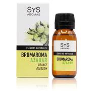 S&S Cosmetica natural Esencia BRUMAROMA SYS 50ml AZAHAR. Aceites Esenciales Naturales 100%, Aromaterapia para Humidificador y Difusor Aroma SPA, Masajes, Relajación. Brumizador.