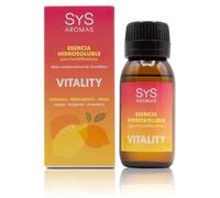SYS Aromas Esencia Hidrosoluble Vitality - Aroma Cítrico y Fresco - Fragancia Natural y Duradera para Humidificador y Difusor - Aromaterapia - Fabricado en España - 50 ml