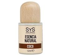 SYS Aromas Esencia Natural de Coco 12ml | Aceite Aromático Concentrado Puro para Difusores y Aromaterapia | Fragancia Tropical Relajante, Elimina Olores | Vegano, Larga Duración