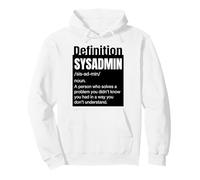 Sysadmin Definición En mis familias Soporte técnico no remunerado Sudadera con Capucha