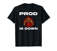 SysAdmin Prod Is Down Server On Fire Devops Tech Humor Camiseta