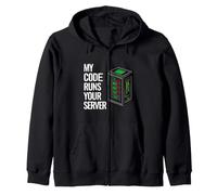 SysAdmin Programmer My Code Runs Your Server Sudadera con Capucha