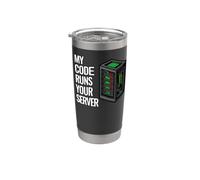 SysAdmin Programmer My Code Runs Your Server Vaso térmico de acero inoxidable de doble pared