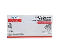 SYSCO - Guantes de nitrilo de alto rendimiento, talla XL, sin polvo, 100 guantes por caja