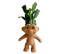 Sysdisen Maceta Troll | Maceta extraña - Troll con Artesanía artefacto resina agujero drenaje para interior y exterior