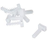 Sysfix 3530601 Taco Brida TBR, Color Blanco, 6 mm, Set de 100 Piezas