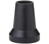 Sysfix Contera de goma negra para muletas y bastones de 21 mm diámetro con arandela metálica - 4 Conteras