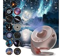 Syslux - Proyector de estrella de planetario de Syslux con imagen HD de gran área de proyección LED para recámara, luz nocturna, proyector de luz nocturna Galaxy para niños, incluye 4K reemplazables