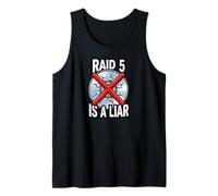 System Administrator Raid 5 Is A Liar Server Tech Camiseta sin Mangas