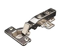 System Holz s.r.l. Juego de 4 bisagras con amortiguador para muebles con puertas de madera, acero niquelado