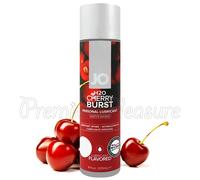 System JO H2O Cherry Burst Lubricante Base Al Agua con Sabor A Glide sin Azúcar