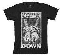 System Of A Down Camiseta Ensnared Band Logo Nuevo Oficial Unisex Negro Talla S, Negro , S