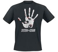 System of a Down Hand Eye Hombre Camiseta Negro 100% algodón Regular