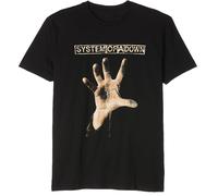 System Of A Down Men's Hand T-Shirt, Black, Large