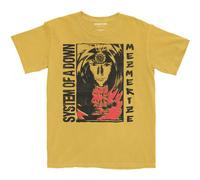 System Of A Down Camiseta Reflections para hombre, color amarillo mostaza, Amarillo, L