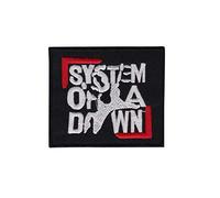 System Of A Down Silver Red Alter parche patch bordado con logotipo para planchar de hierro en apliques