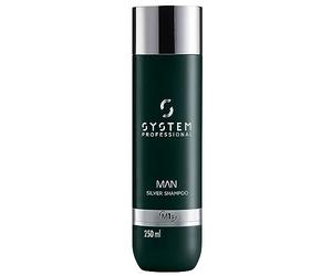 System Professional Man Silver Shampoo M1s 250 ml - Champú per capelli grigi e bianchi