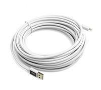 System-S Cable de carga micro USB de 10 m, color blanco