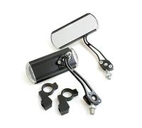 System-S 2 espejos retrovisores para bicicleta, estilo retro, color negro