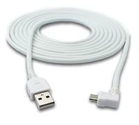 SYSTEM-S 3 m USB Sync Micro USB Cable de datos Cable de carga Conector 90° Ángulo Plug en ángulo