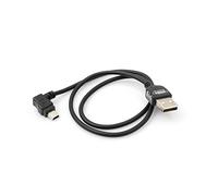 SYSTEM-S 50 cm hacia la Izquierda, Mini USB Cable 90 Grados ángulo Conector Cable de Datos Cable de Carga