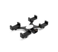 SYSTEM-S 57284127 tripode con 1/4 Rosca Soporte Tripod Monopod para 4 x Smartphone de 56 mm - 72 mm Ajustable