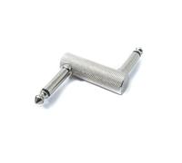 System-S Adaptador de Audio estéreo TS de 6,35 mm Jack Macho a Macho Tipo Z para Pedal de Guitarra