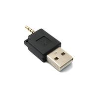 System-S Adaptador de Audio USB de 3,5 mm a Conector Jack 2.0 Tipo A, Cable AUX en Negro