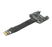 System-S Adaptador de extensión para Tarjeta SD de 10 cm con Cable Micro SD Macho a Hembra estándar.