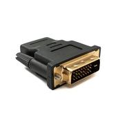 System-S Adaptador DVI D 24 + 1 Macho a HDMI 1.4 Hembra estándar Chapado en Oro 2K 30 Hz Full HD 144 Hz Cable