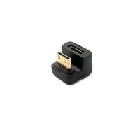 System-S Adaptador HDMI 1.4 Mini Macho a Hembra U Turn 180° 4K UHD 30 Hz 2K 60 Hz Cable