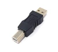System-S Adaptador USB 2.0 Tipo B Macho a A Cable en Negro