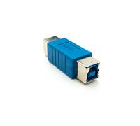System-S Adaptador USB 3.0 Tipo B Hembra a Hembra Cable en Azul