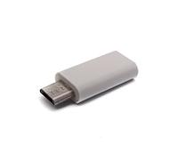 System-S Adaptador USB 3.1 Tipo C Hembra a 2.0 Micro B Macho Cable en Blanco