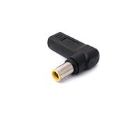 System-S Adaptador USB 3.1 Tipo C Hembra a CC 20 V 7,9 x 5,4 mm Cable en ángulo Negro