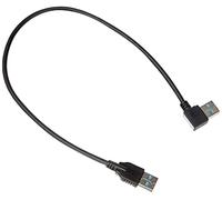 System-S Cable adaptador USB 3.0 tipo A de ángulo recto de 90° a 3.0 tipo A (40 cm)
